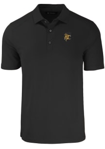 Cutter and Buck Grambling State Tigers Black Vault Forge Eco Stretch Big and Tall Polo