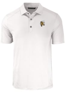 Cutter and Buck Grambling State Tigers White Vault Forge Eco Stretch Big and Tall Polo