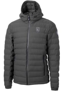 Cutter and Buck Kansas City Royals Mens Grey Mono Mission Ridge Repreve Filled Jacket