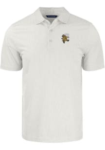 Cutter and Buck Grambling State Tigers Mens White Pike Symmetry Short Sleeve Polo