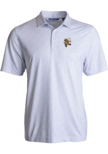 Cutter and Buck Grambling State Tigers Mens White Vault Pike Pebble Short Sleeve Polo