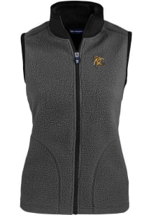 Cutter and Buck Grambling State Tigers Womens Grey Cascade Sherpa Vest