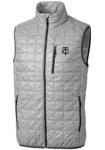 Cutter and Buck Minnesota Twins Big and Tall Grey Mono Rainier PrimaLoft Design Mens Vest