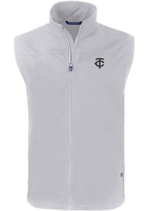 Cutter and Buck Minnesota Twins Big and Tall Grey Mono Charter Mens Vest