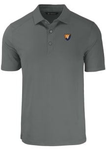 Cutter and Buck Illinois Fighting Illini Big and Tall Grey Forge Big and Tall Golf Shirt