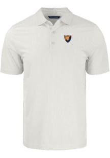 Illinois Fighting Illini White Cutter and Buck Vault Pike Symmetry Big and Tall Polo