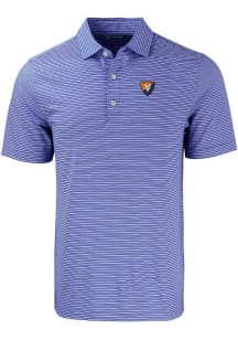 Cutter and Buck Illinois Fighting Illini Mens Blue Forge Double Stripe Big and Tall Polos Shirt