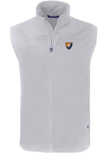 Cutter and Buck Illinois Fighting Illini Big and Tall Grey Vault Charter Mens Vest