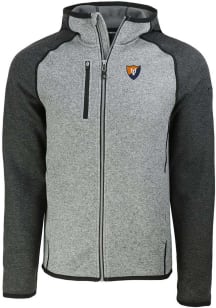 Mens Illinois Fighting Illini Grey Cutter and Buck Vault Mainsail Light Weight Jacket