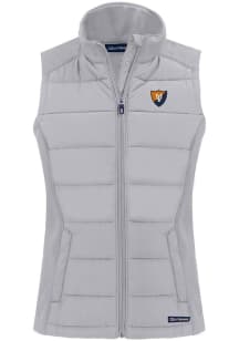 Womens Illinois Fighting Illini Charcoal Cutter and Buck Vault Evoke Vest