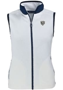 Cutter and Buck Chicago Bears Womens Grey Mono Cascade Sherpa Vest