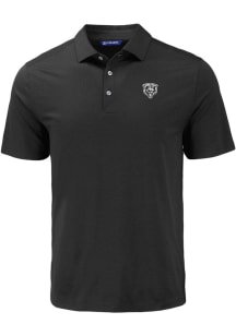 Cutter and Buck Chicago Bears Mens Black Mono Coastline Eco Short Sleeve Polo
