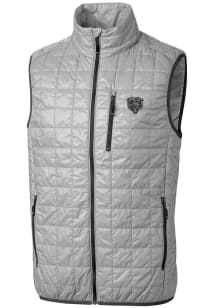 Cutter and Buck Chicago Bears Mens Grey Mono Rainier PrimaLoft Sleeveless Jacket