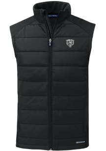 Cutter and Buck Chicago Bears Mens Black Mono Evoke Sleeveless Jacket