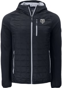 Cutter and Buck Chicago Bears Mens Black Mono Rainier PrimaLoft Hybrid Medium Weight Jacket