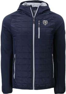 Cutter and Buck Chicago Bears Mens Navy Blue Mono Rainier PrimaLoft Hybrid Medium Weight Jacket