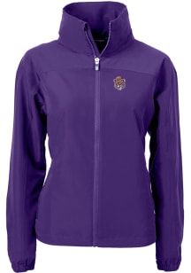Cutter and Buck LSU Tigers Womens Purple Vault Charter Eco Light Weight Jacket