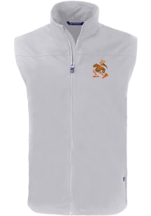 Cutter and Buck Miami Hurricanes Big and Tall Grey Charter Mens Vest