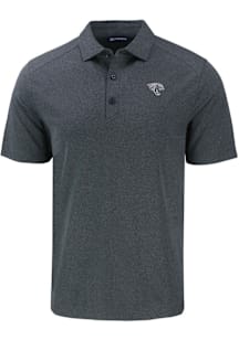 Cutter and Buck Jacksonville Jaguars Mens Black Mono Forge Recycled Short Sleeve Polo