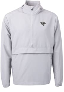 Cutter and Buck Jacksonville Jaguars Mens Grey Mono Charter Eco Pullover Jackets