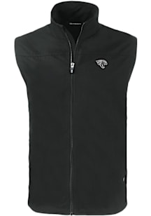 Cutter and Buck Jacksonville Jaguars Mens Black Mono Charter Sleeveless Jacket
