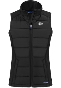 Cutter and Buck Kansas City Chiefs Womens Black Mono Evoke Vest