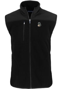 Cutter and Buck Michigan State Spartans Big and Tall Black Cascade Sherpa Mens Vest