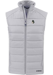 Cutter and Buck Michigan State Spartans Mens Charcoal Vault Evoke Sleeveless Jacket