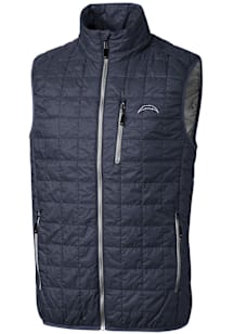 Cutter and Buck Los Angeles Chargers Mens Anthracite Mono Rainier PrimaLoft Sleeveless Jacket