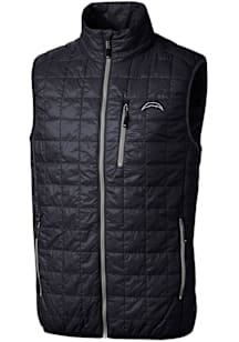 Cutter and Buck Los Angeles Chargers Mens Navy Blue Mono Rainier PrimaLoft Sleeveless Jacket