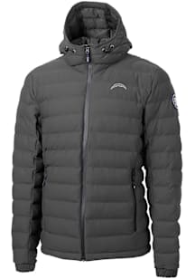 Cutter and Buck Los Angeles Chargers Mens Grey Mono Mission Ridge Repreve Filled Jacket