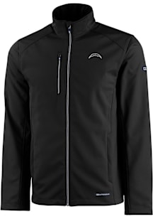 Cutter and Buck Los Angeles Chargers Mens Black Mono Evoke Light Weight Jacket