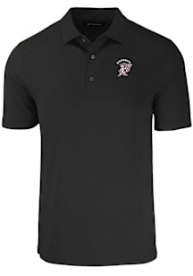 Cutter and Buck Mississippi State Bulldogs Black Vintage Forge Eco Stretch Big and Tall Polo