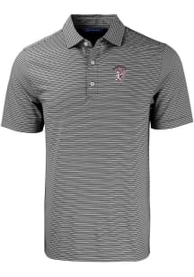Cutter and Buck Mississippi State Bulldogs Mens Black Forge Double Stripe Short Sleeve Polo
