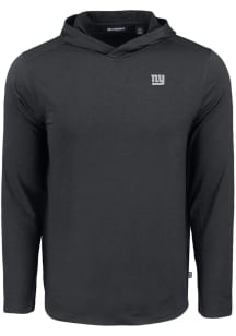 Cutter and Buck New York Giants Mens Black Mono Coastline Eco Long Sleeve Hoodie