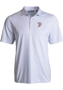 Cutter and Buck Mississippi State Bulldogs Mens White Vintage Pike Pebble Short Sleeve Polo