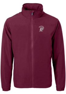 Cutter and Buck Mississippi State Bulldogs Mens Maroon Vintage Charter Eco Light Weight Jacket
