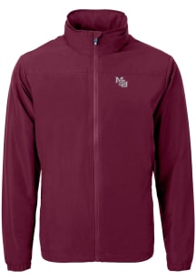 Cutter and Buck Mississippi State Bulldogs Mens Maroon Vault Charter Eco Light Weight Jacket