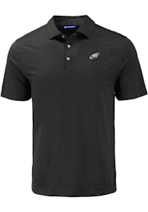 Cutter and Buck Philadelphia Eagles Mens Black Mono Coastline Eco Short Sleeve Polo