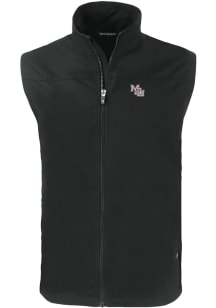 Cutter and Buck Mississippi State Bulldogs Mens Black Vault Charter Sleeveless Jacket
