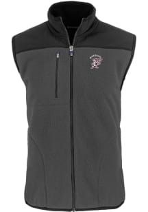 Cutter and Buck Mississippi State Bulldogs Mens Grey Cascade Sherpa Sleeveless Jacket
