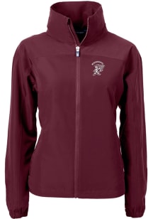Cutter and Buck Mississippi State Bulldogs Womens Maroon Charter Eco Light Weight Jacket