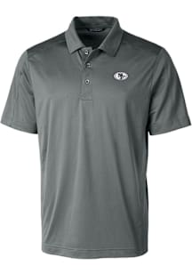 Cutter and Buck San Francisco 49ers Mens Grey Mono Prospect Short Sleeve Polo
