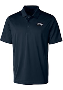 Cutter and Buck Seattle Seahawks Mens Navy Blue Mono Prospect Short Sleeve Polo