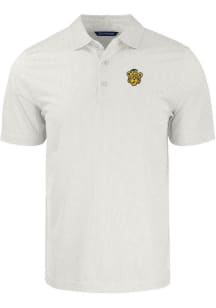 Cutter and Buck Missouri Tigers Mens White Vault Pike Symmetry Short Sleeve Polo