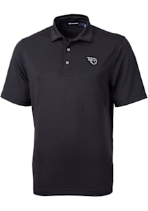 Cutter and Buck Tennessee Titans Black Mono Virtue Eco Pique Big and Tall Polo