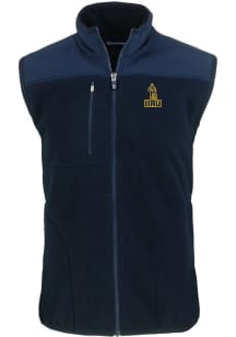 Cutter and Buck Northern Arizona Lumberjacks Big and Tall Navy Blue Cascade Sherpa Mens Vest