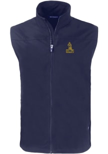 Cutter and Buck Northern Arizona Lumberjacks Mens Navy Blue Charter Sleeveless Jacket