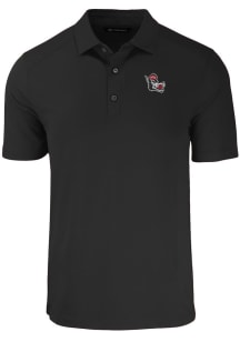 Cutter and Buck NC State Wolfpack Big and Tall Black Forge Big and Tall Golf Shirt
