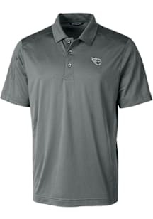 Cutter and Buck Tennessee Titans Mens Grey Mono Prospect Short Sleeve Polo